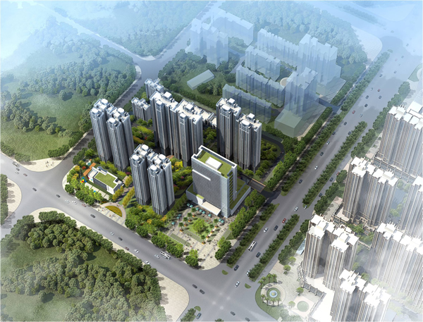 天元廣場璽園鳥瞰圖